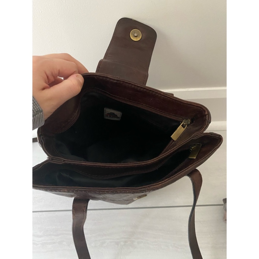 ALDO VINTAGE 90s genuine leather brown purse bag - Picture 12 of 15